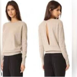 Vince cashmere keyhole back sweater